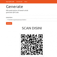 Web Based generate dan scan barcode dan QR code