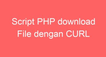 Script PHP download File dengan CURL