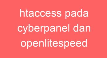 htaccess pada cyberpanel dan openlitespeed