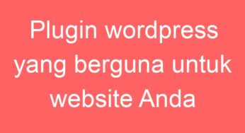 Plugin wordpress yang berguna untuk website Anda